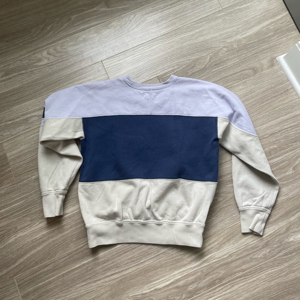 Isabel Marant Etoile Colorblock Gallian Sweater Light Blue Sz 40/L - Picture 13 of 15